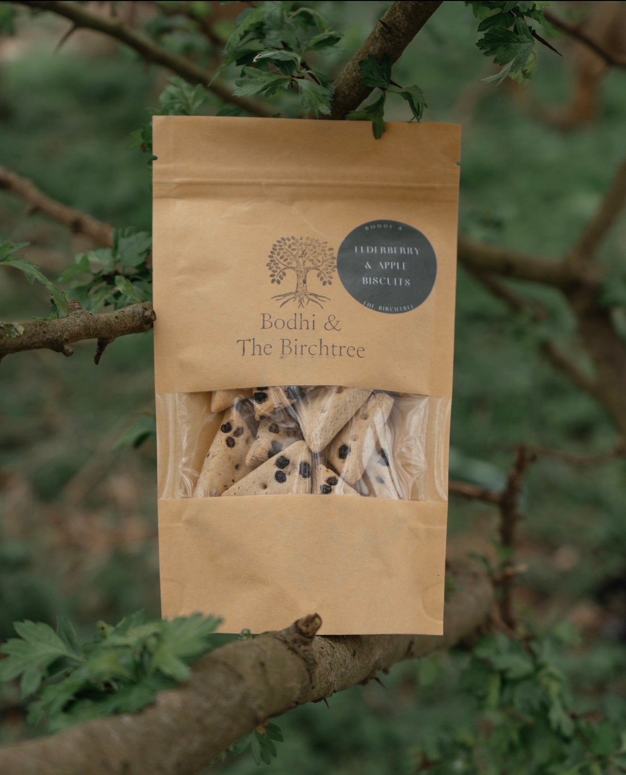 Bodhi & The Birchtree Elderberry & Apple Biscuits 80g - Bodhi & The Birchtree
