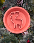 Festive Reindeer Dual Slow Feeder/Lick Mat Bowl - Bodhi & The Birchtree
