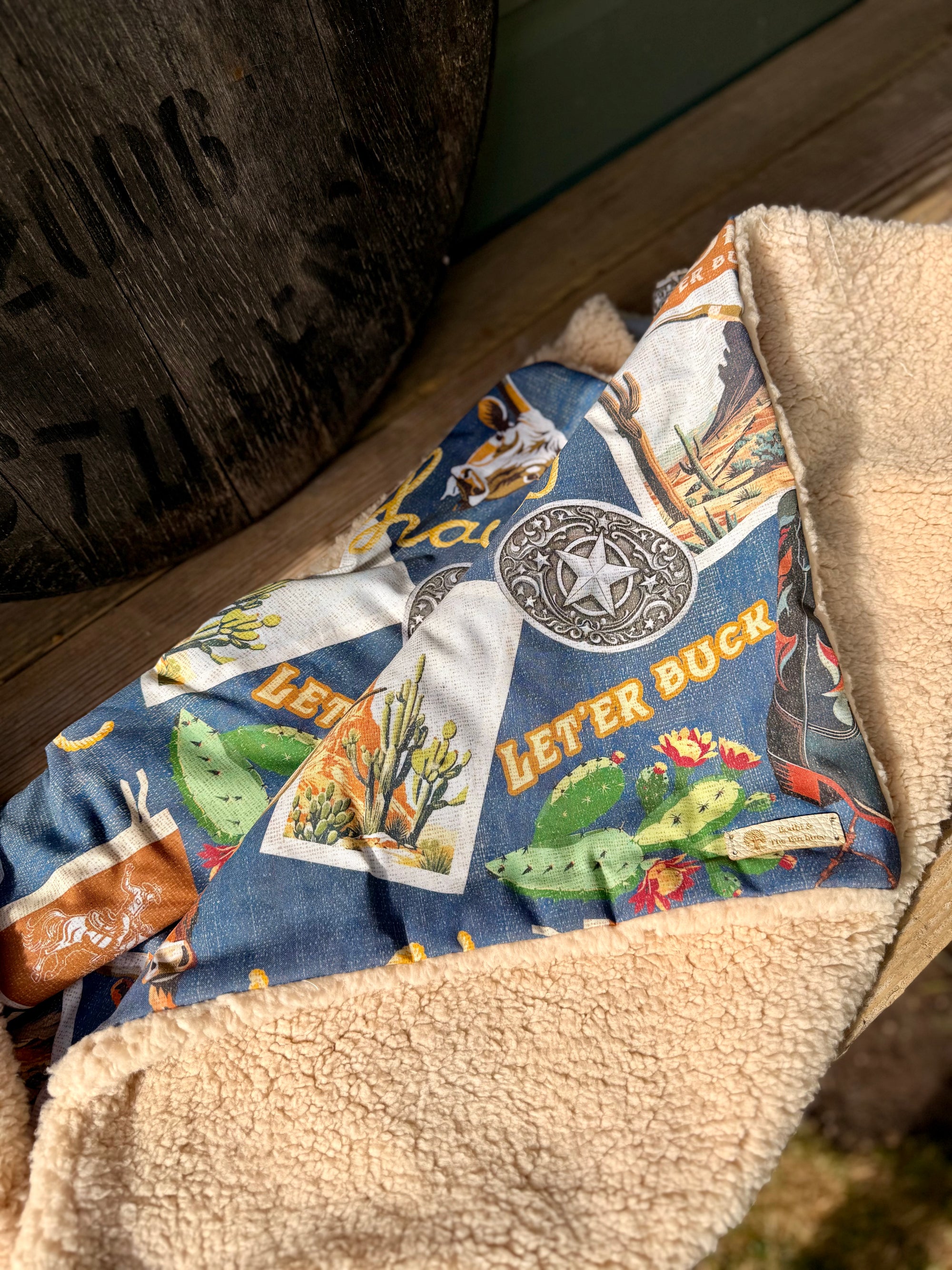 Bodhi & The Birchtree All Cowboy No Bull Sherpa Blanket - Bodhi & The Birchtree