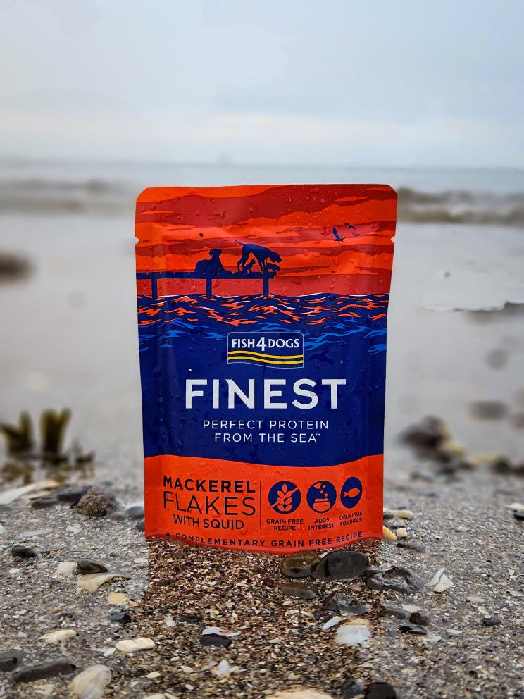 Fish4dogs Finest Mackerel Flakes With Squid 100g - Bodhi & The Birchtree