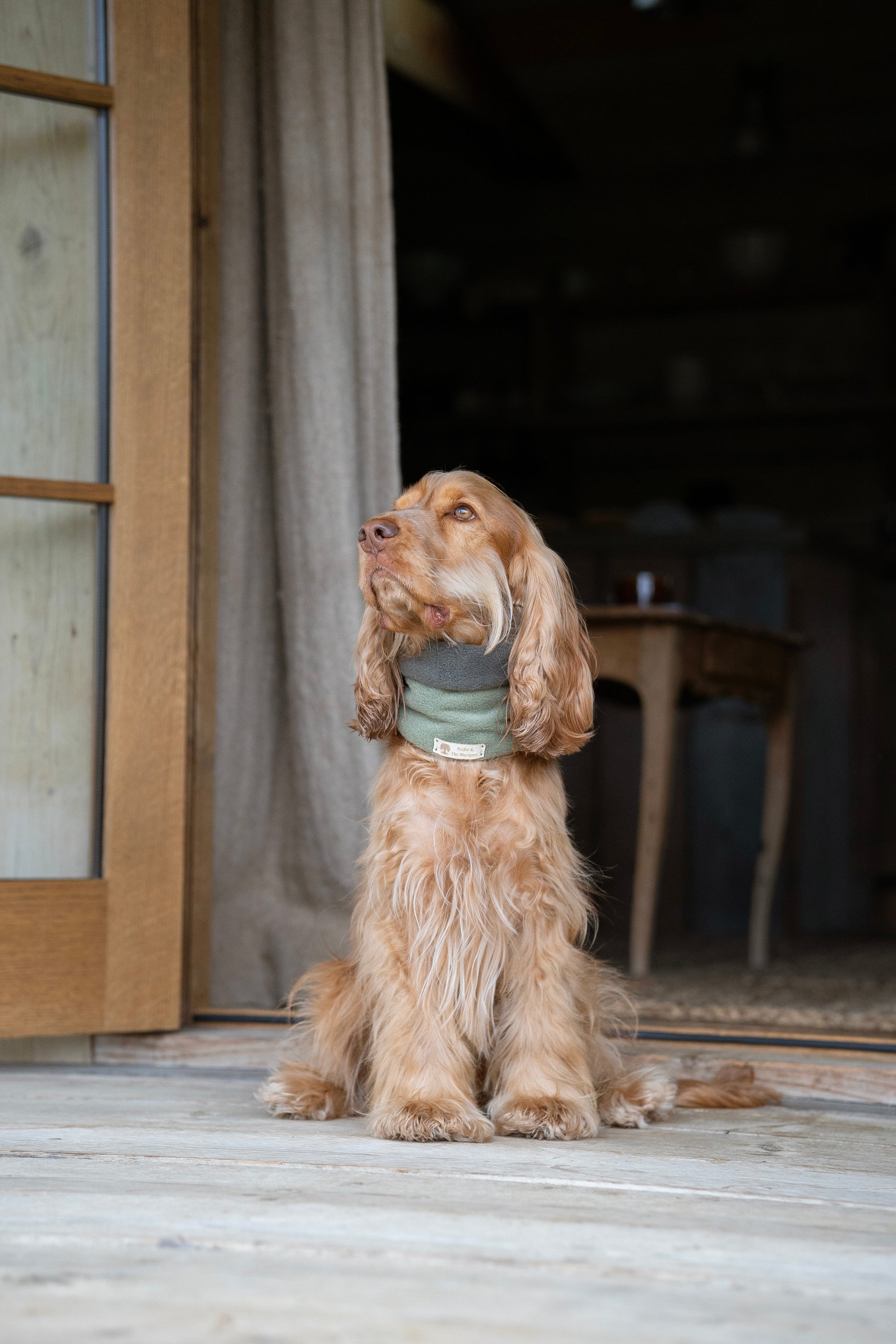 ‘The Harley’ Avocado & New Olive Polar Fleece Snood - Bodhi & The Birchtree