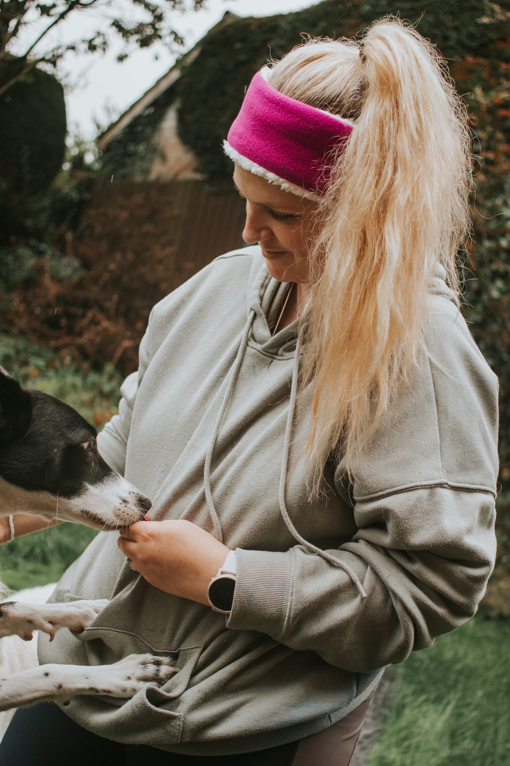 Bodhi & The Birchtree Magenta Sherpa & Polar Fleece Headband - Bodhi & The Birchtree