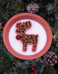 Festive Reindeer Dual Slow Feeder/Lick Mat Bowl - Bodhi & The Birchtree