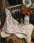 Bodhi & The Birchtree Polar Fleece Blanket - Cosy Fall & Avocado