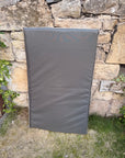 Market Night - Dark Camel & Khaki Waterproof & Polar Fleece Crate Mat 35 X 22 Inches