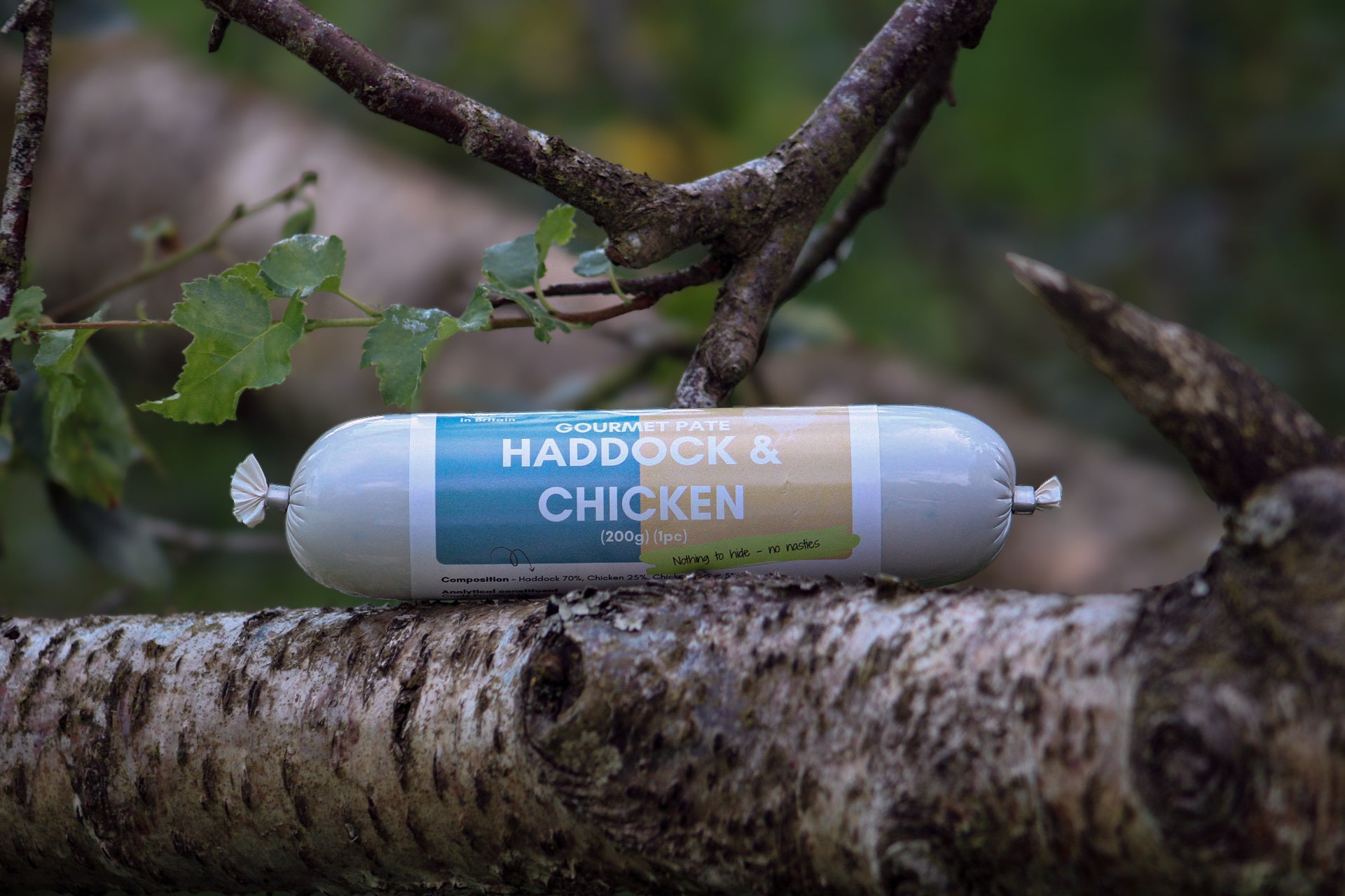 Haddock & Chicken Gourmet Pate 200g/400g - Bodhi & The Birchtree