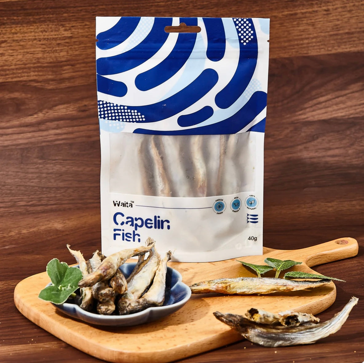 Waita Freeze Dried Capelin Fish 40g - Bodhi & The Birchtree