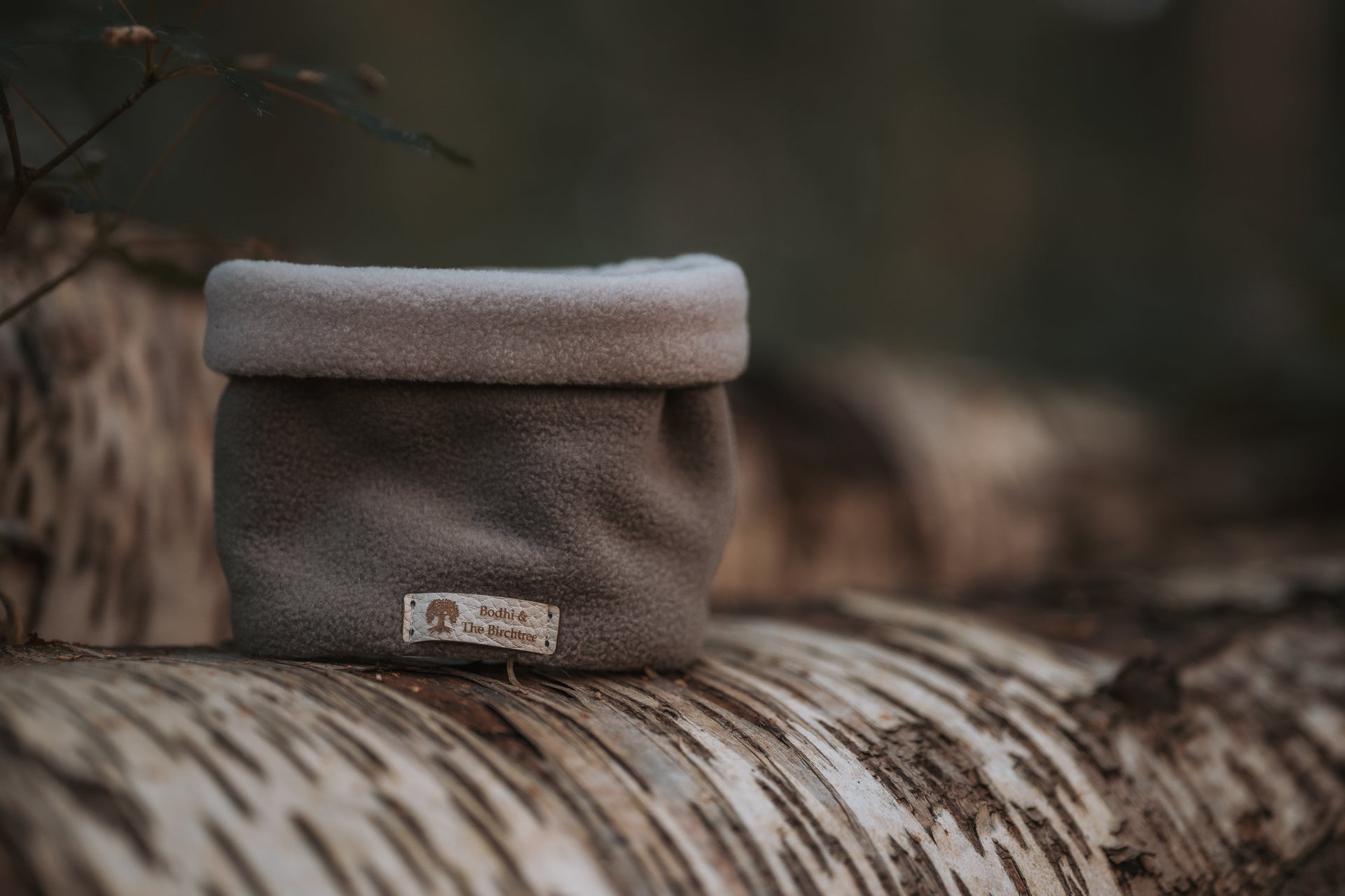 ‘The Mia’ Dark Camel & Light Stone Polar Fleece Snood - Bodhi & The Birchtree