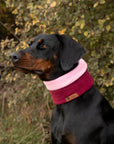 ‘The Mellie’ Wine & Baby Pink Polar Fleece Snood