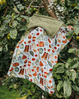 Bodhi & The Birchtree Polar Fleece Blanket - Cosy Fall & Avocado
