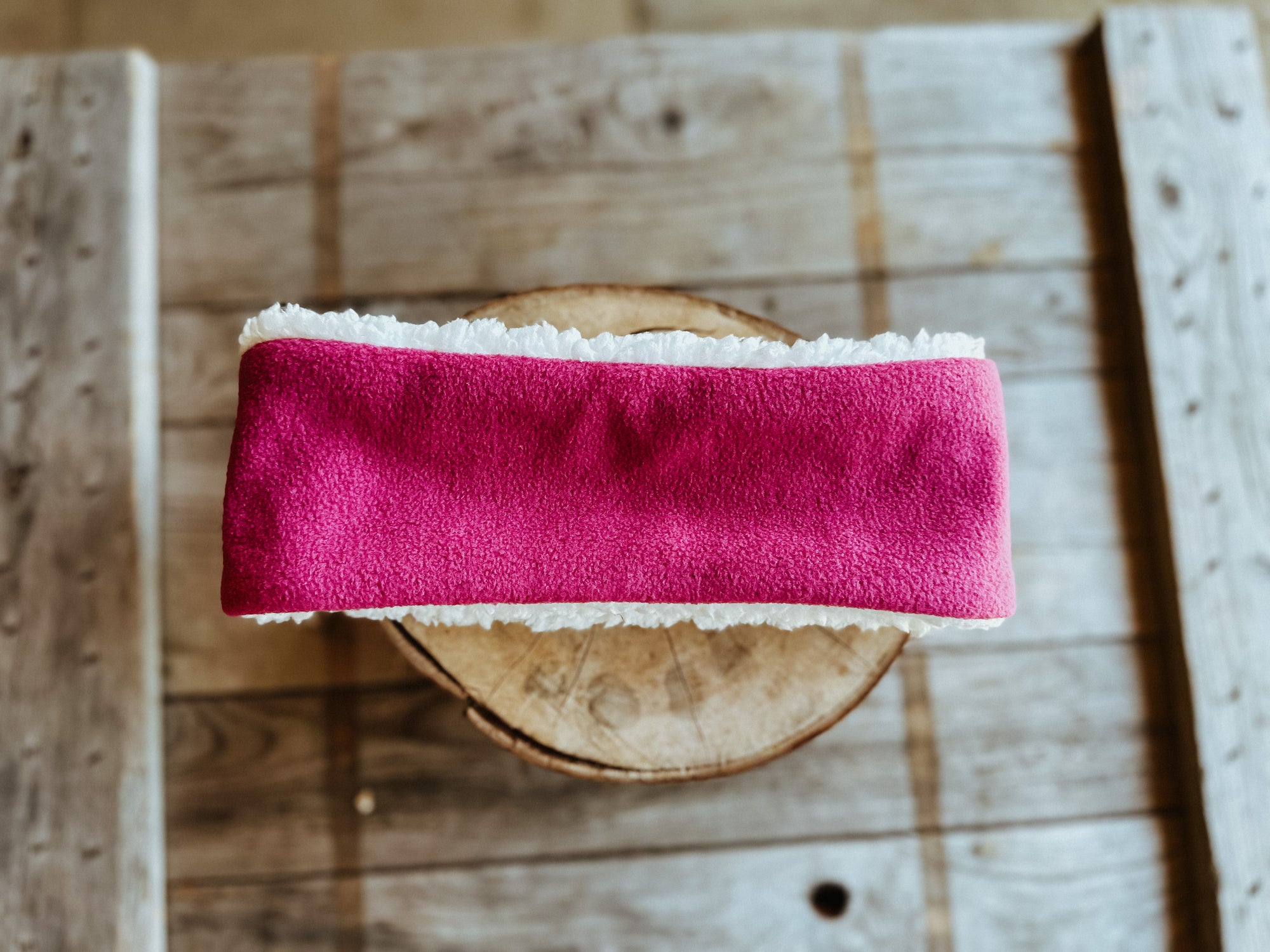 Bodhi & The Birchtree Magenta Sherpa & Polar Fleece Headband - Bodhi & The Birchtree