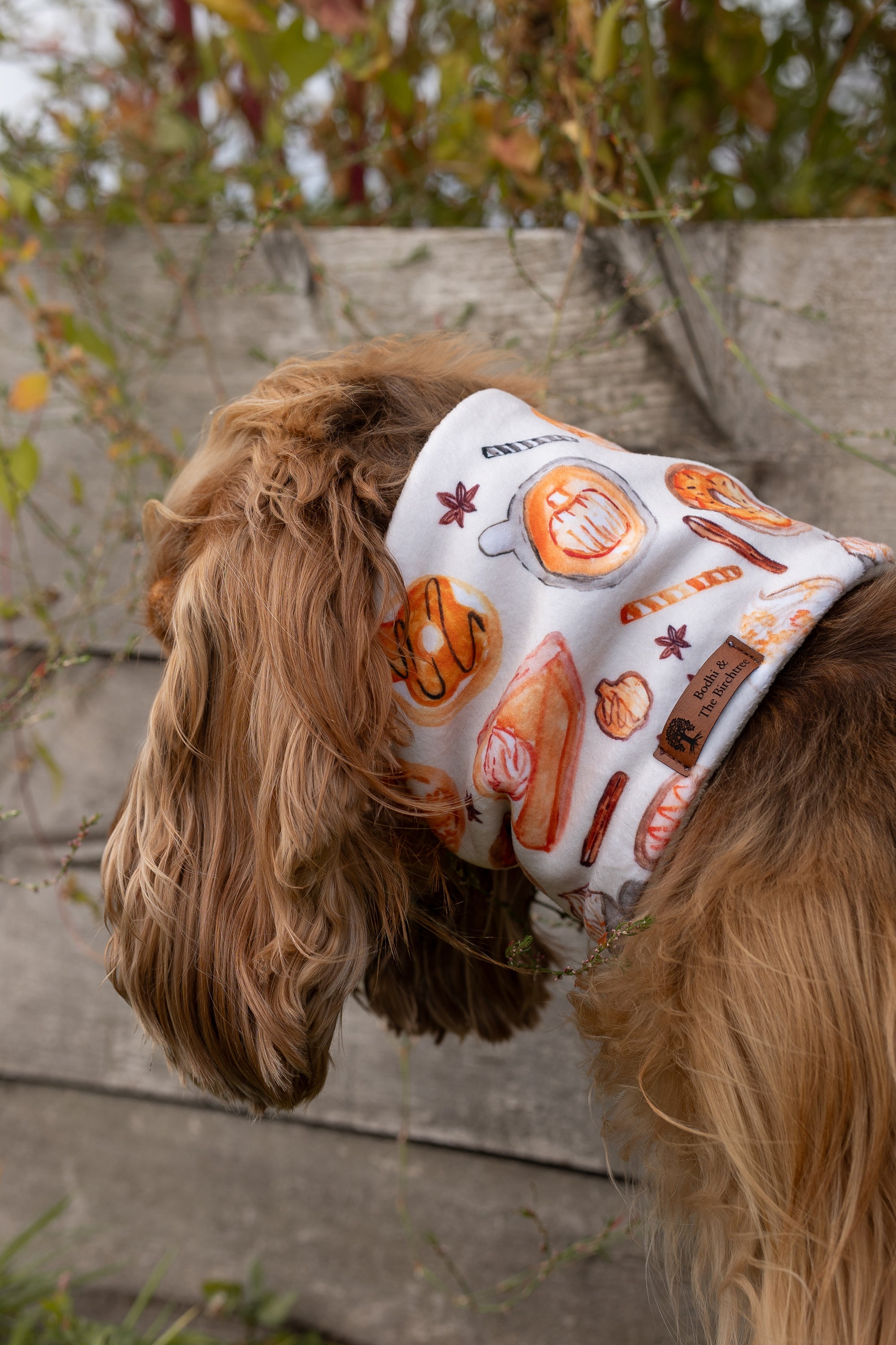 Pumpkin Spice & Cream Polar Fleece Snood - Bodhi & The Birchtree