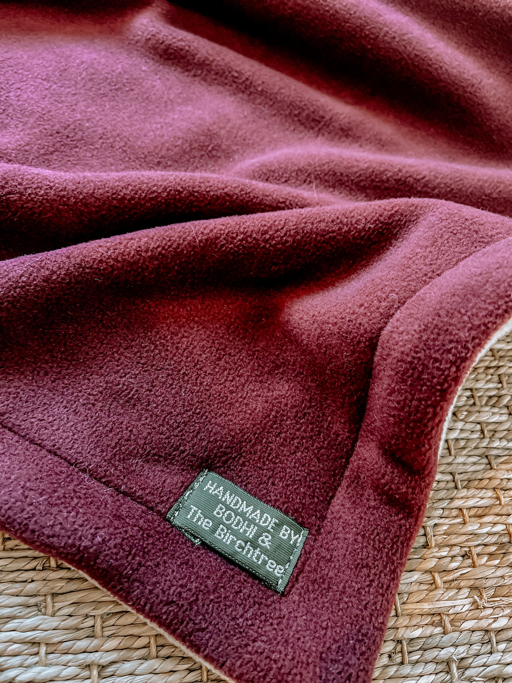 Bodhi & The Birchtree Wine Polar Fleece Blanket - Bodhi & The Birchtree