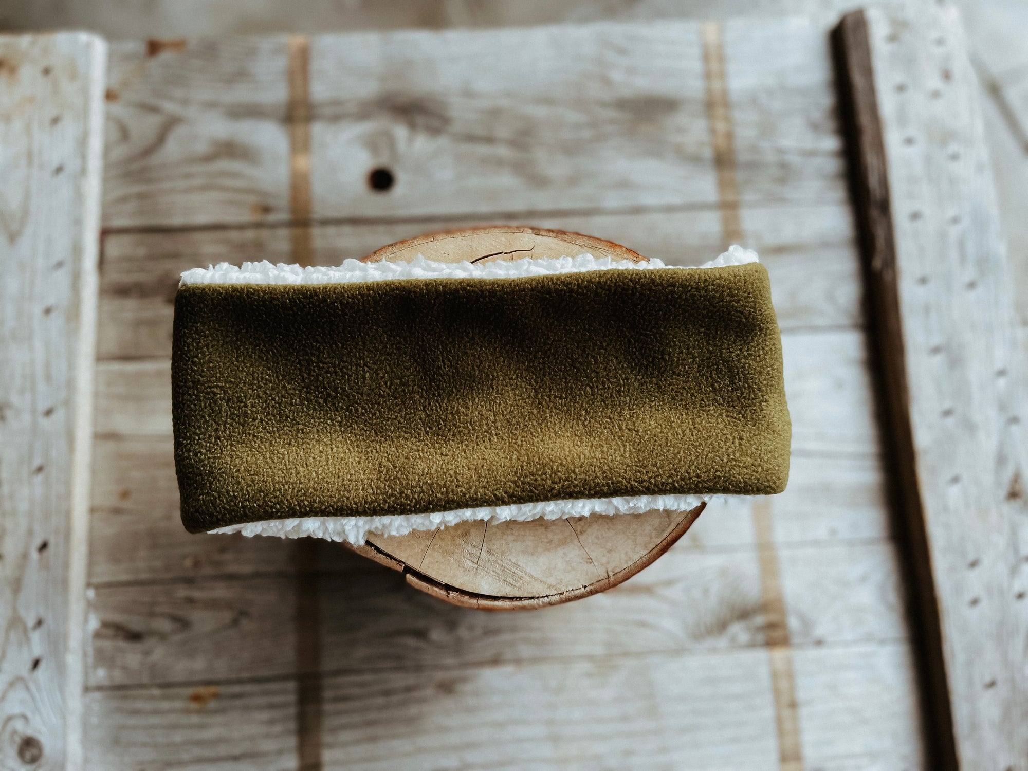 Bodhi & The Birchtree Khaki Sherpa & Polar Fleece Headband - Bodhi & The Birchtree