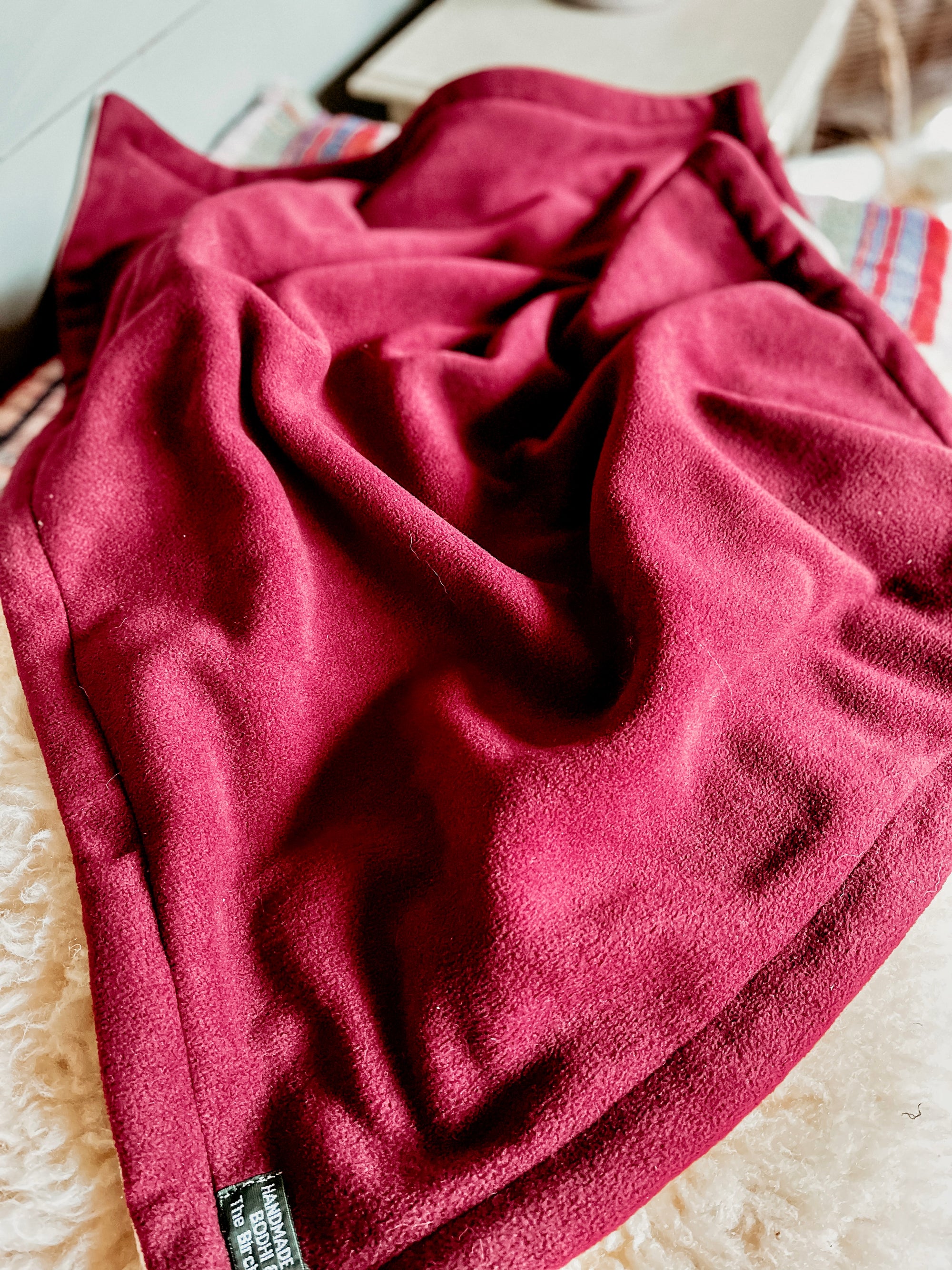 Bodhi & The Birchtree Wine Polar Fleece Blanket - Bodhi & The Birchtree