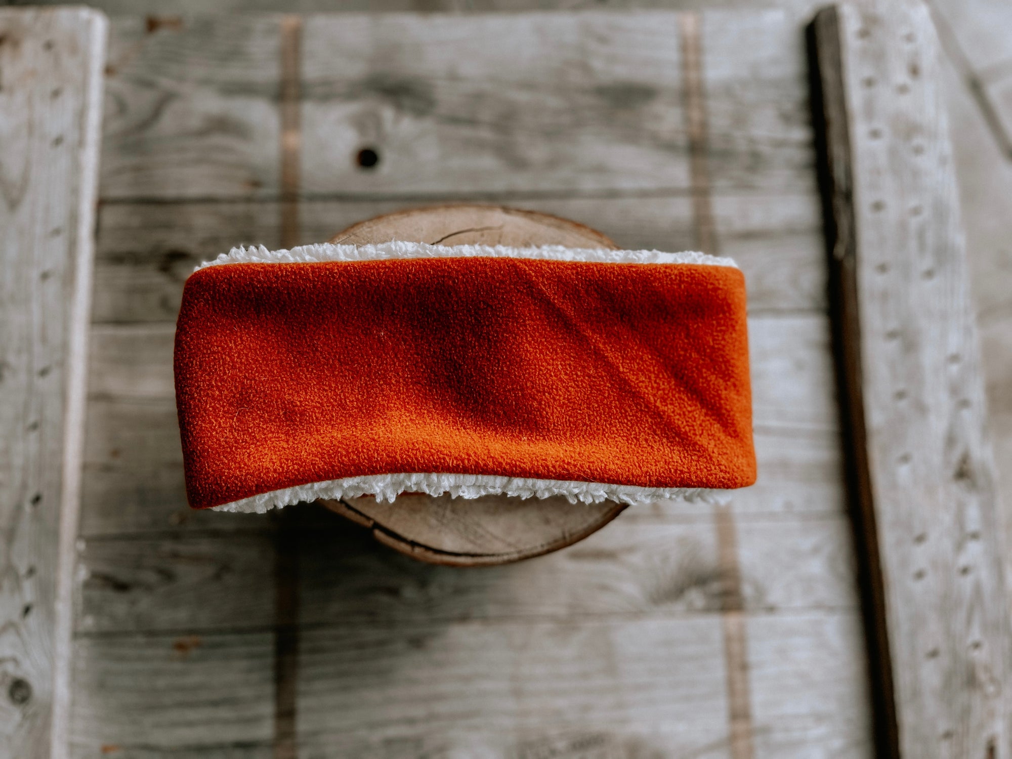 Bodhi & The Birchtree Burnt Orange Sherpa & Polar Fleece Headband - Bodhi & The Birchtree