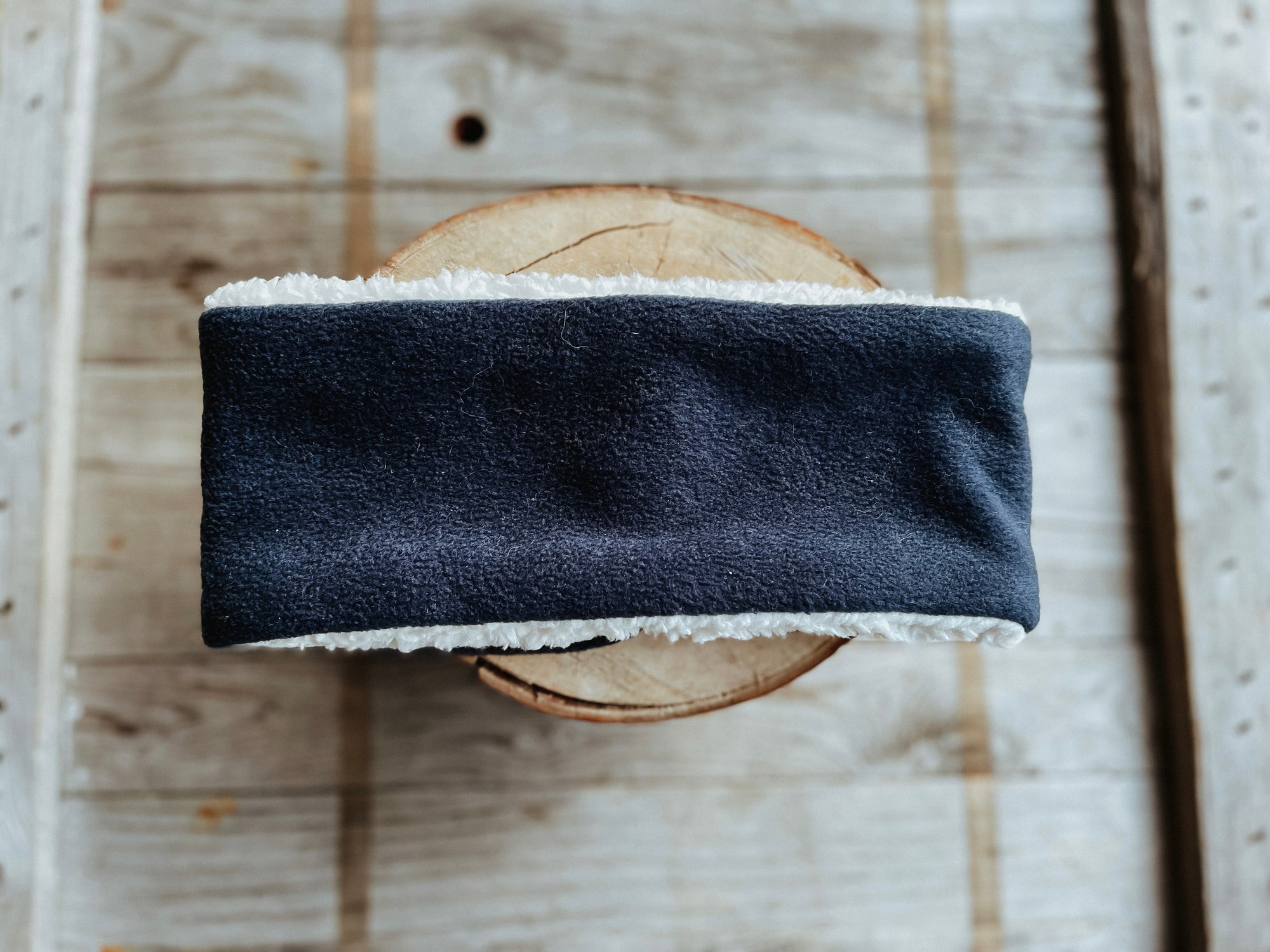 Bodhi & The Birchtree Navy Sherpa & Polar Fleece Headband - Bodhi & The Birchtree