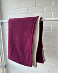 Plum & Cream Polar Fleece Blanket - Bodhi & The Birchtree