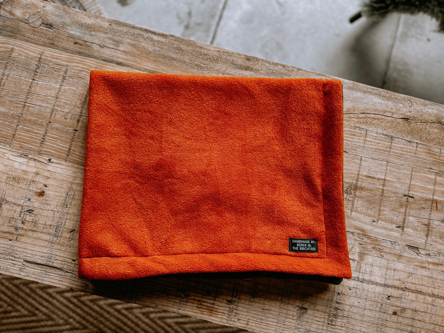 Bodhi & The Birchtree Burnt Orange & Khaki Boot Blanket