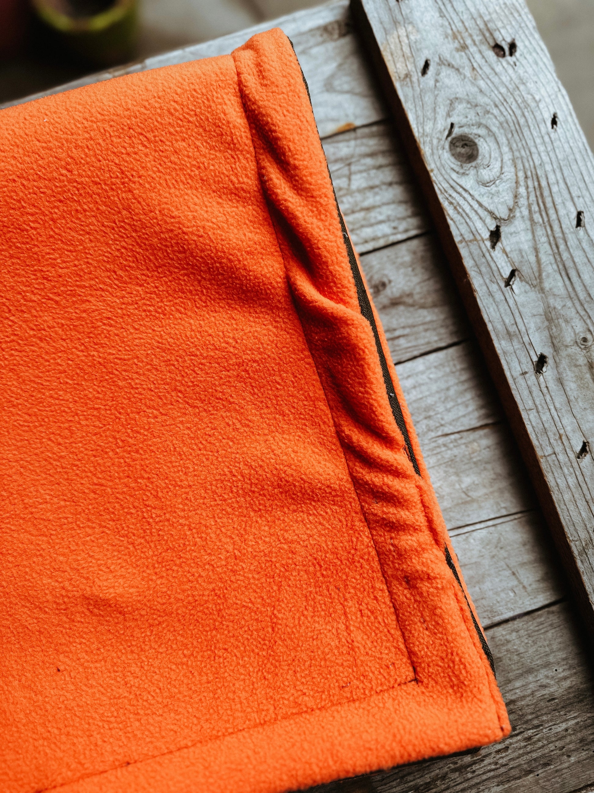 Not Quite Perfect Bodhi & The Birchtree Orange & Khaki Boot Blanket - Bodhi & The Birchtree