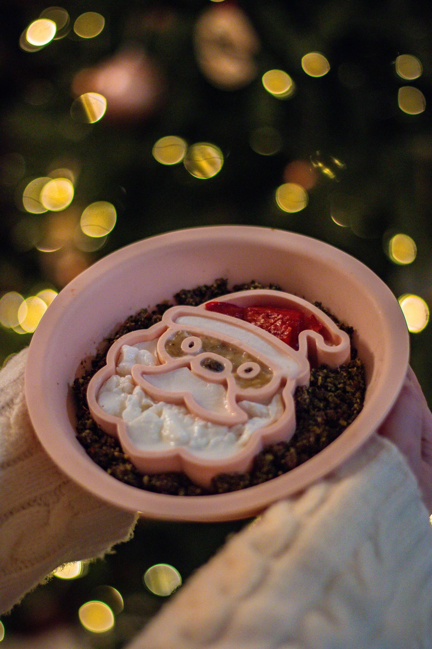 Festive Santa Dual Slow Feeder/Lick Mat Bowl - Bodhi & The Birchtree