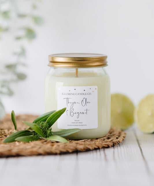 Illumine Thyme, Olive & Bergamot Signature Candle