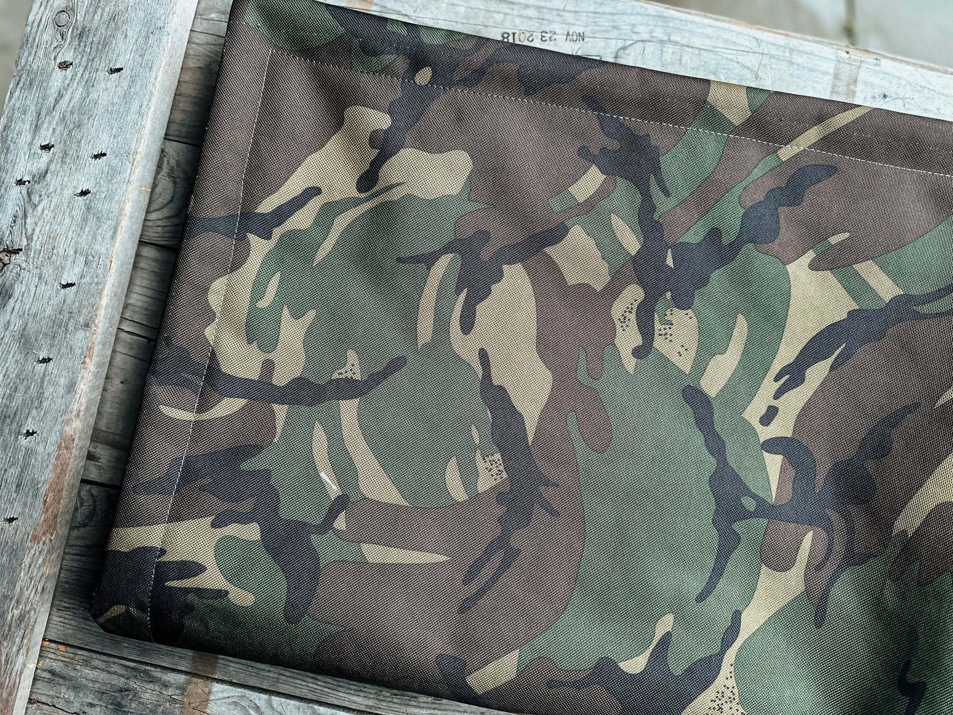 Not Quite Perfect Bodhi & The Birchtree Khaki & Camo Boot Blanket - Bodhi & The Birchtree