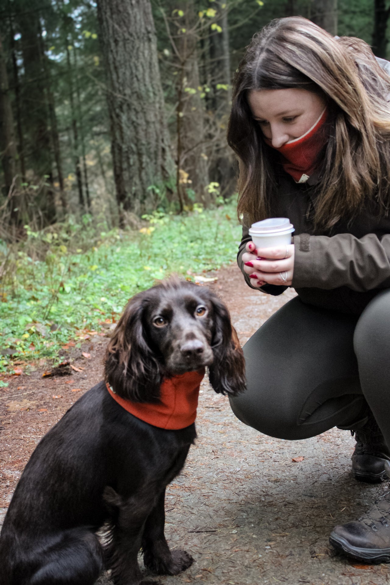 Bodhi & The Birchtree Matching Human & Hound Burnt Orange Snoods - Bodhi & The Birchtree