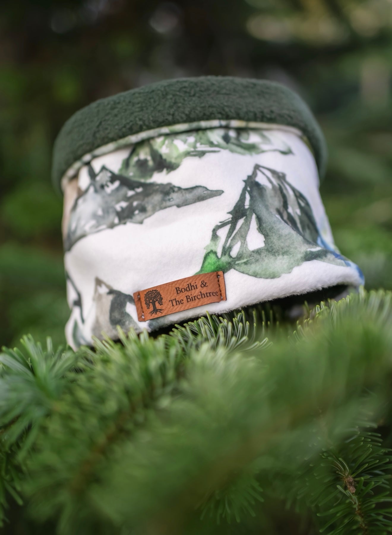 Alpine Ridge Mountains & Dark Bottle Polar Fleece Snood - Bodhi & The Birchtree