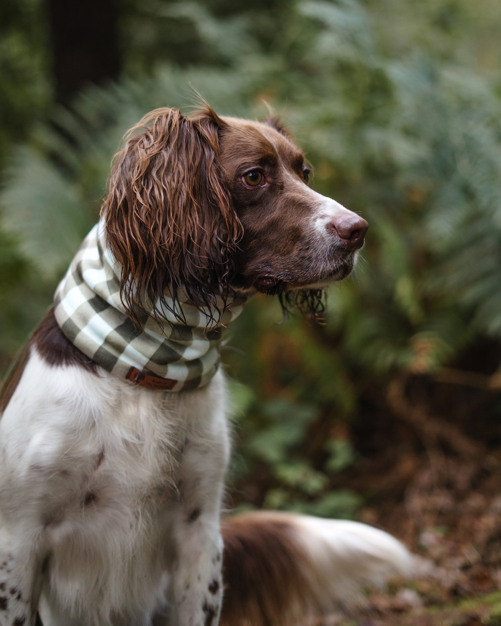 Buffalo Check & Dark Camel Polar Fleece Snood - Bodhi & The Birchtree