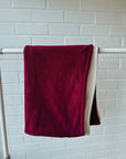 Plum & Cream Polar Fleece Blanket - Bodhi & The Birchtree