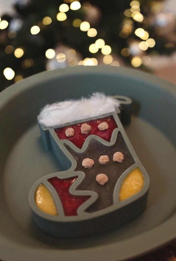 Festive Christmas Dual Slow Feeder/Lick Mat Bowl - Bodhi & The Birchtree