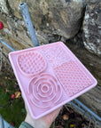 Square Slow Feeder Mat - Pink - Sale