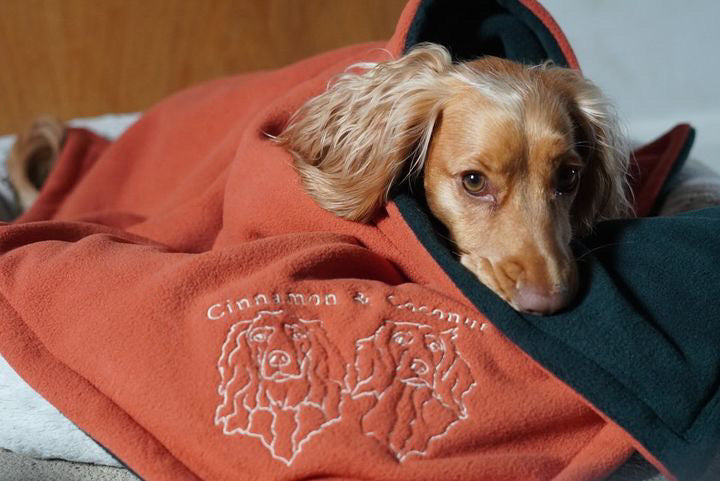 Bodhi & The Birchtree X Maisie & Murphy Collab Personalised Embroidered Polar Fleece Blanket - Bodhi & The Birchtree