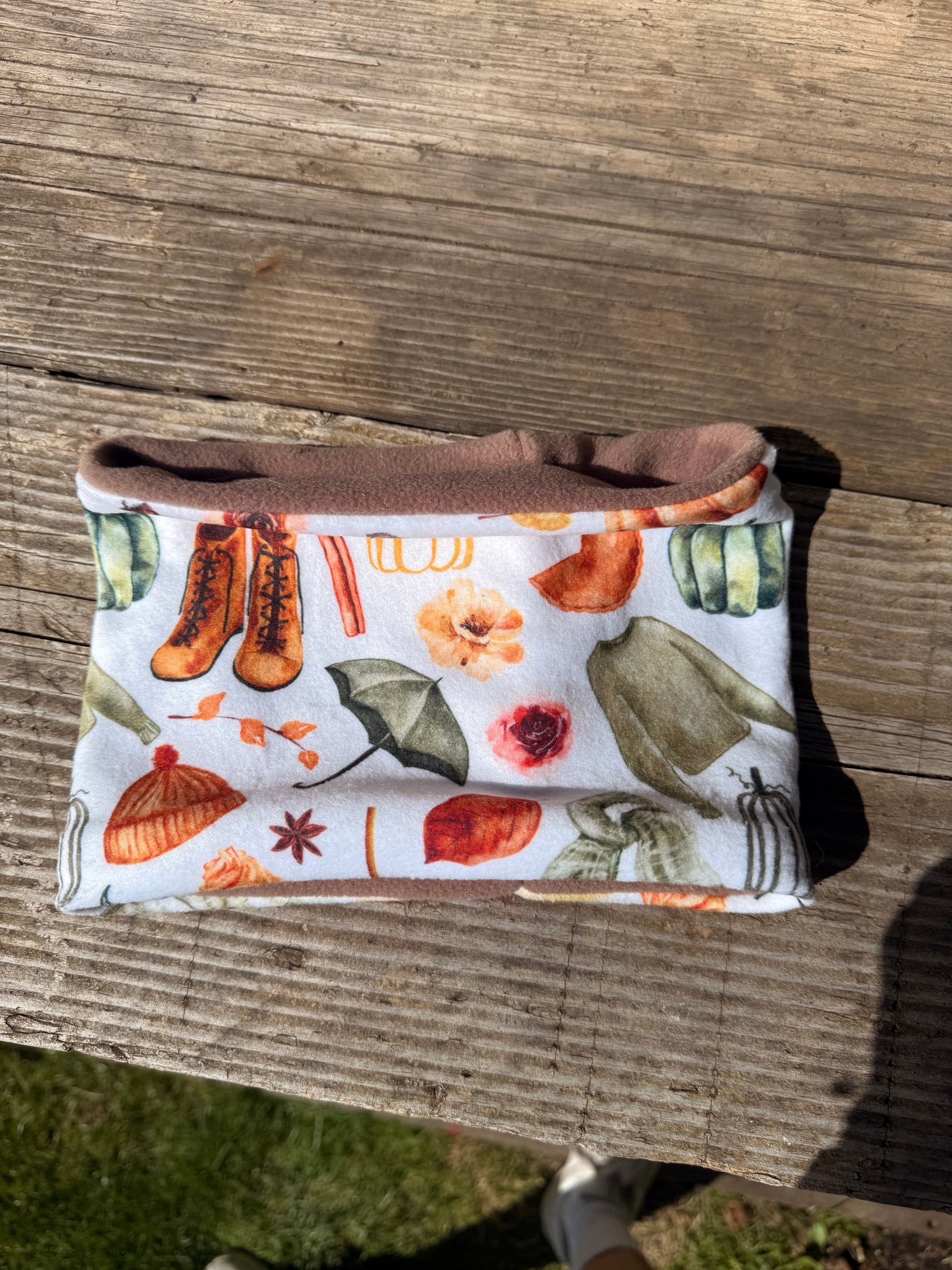 Market Night - Fall Adventures &amp; Mushroom Snood Medium