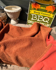 Market Night - Rust & Burnt Orange Teddy & Polar Fleece Blanket