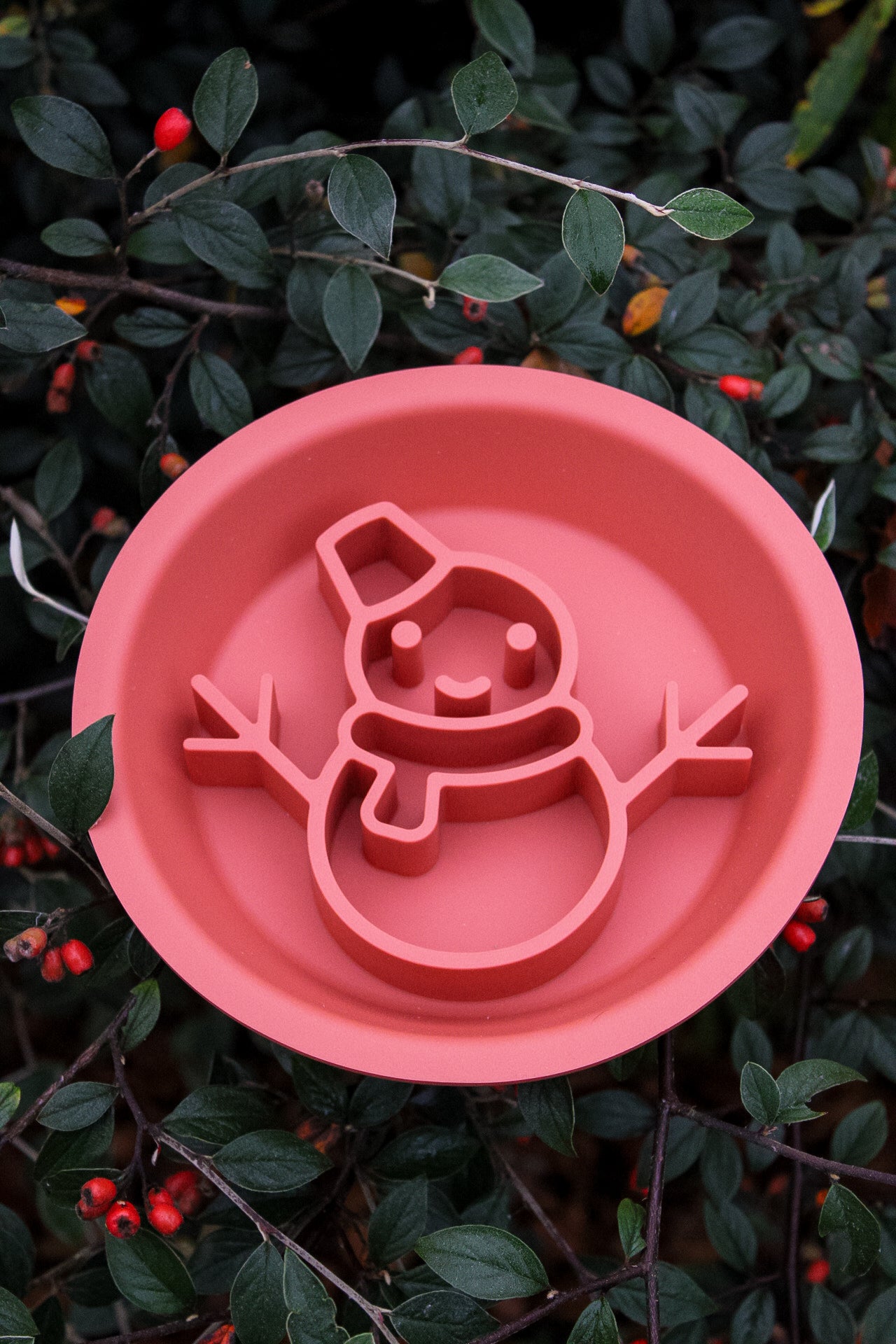 Festive Snowman Dual Slow Feeder/Lick Mat Bowl - Bodhi & The Birchtree