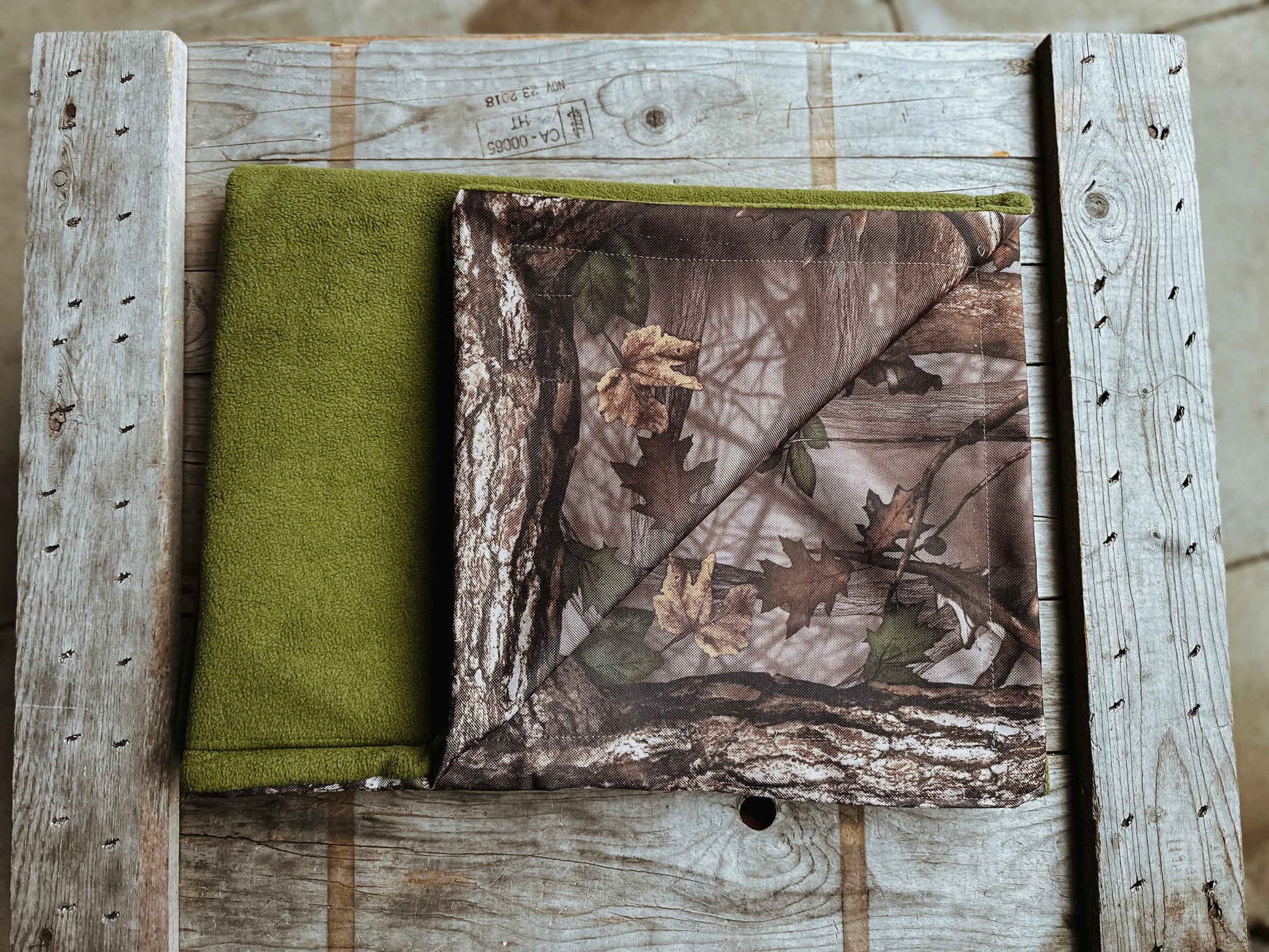 Bodhi & The Birchtree Moss Green & Woodland Boot Blanket - Bodhi & The Birchtree