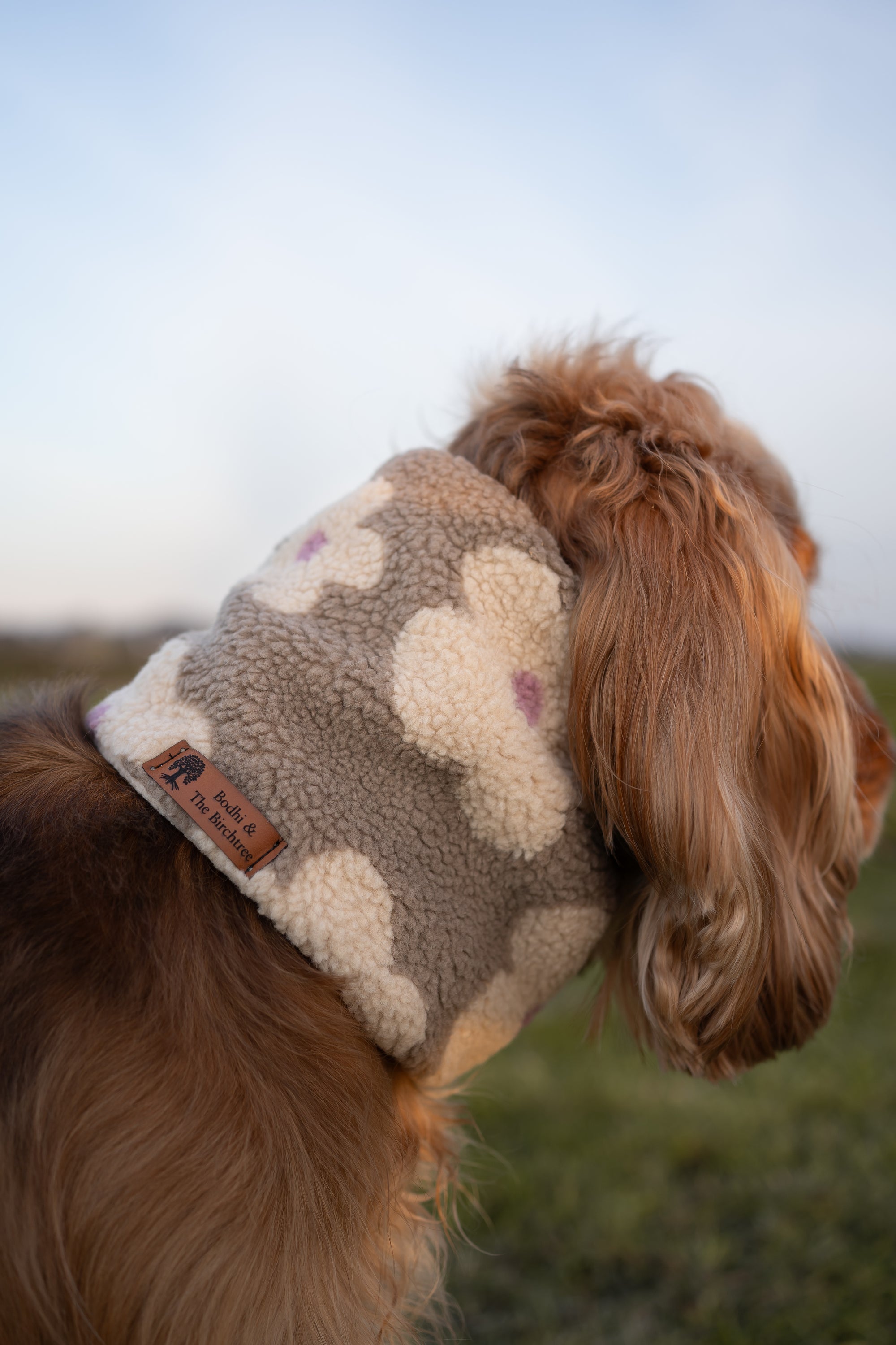 Teddy Fleece Flowers Snood - Taupe - Bodhi & The Birchtree