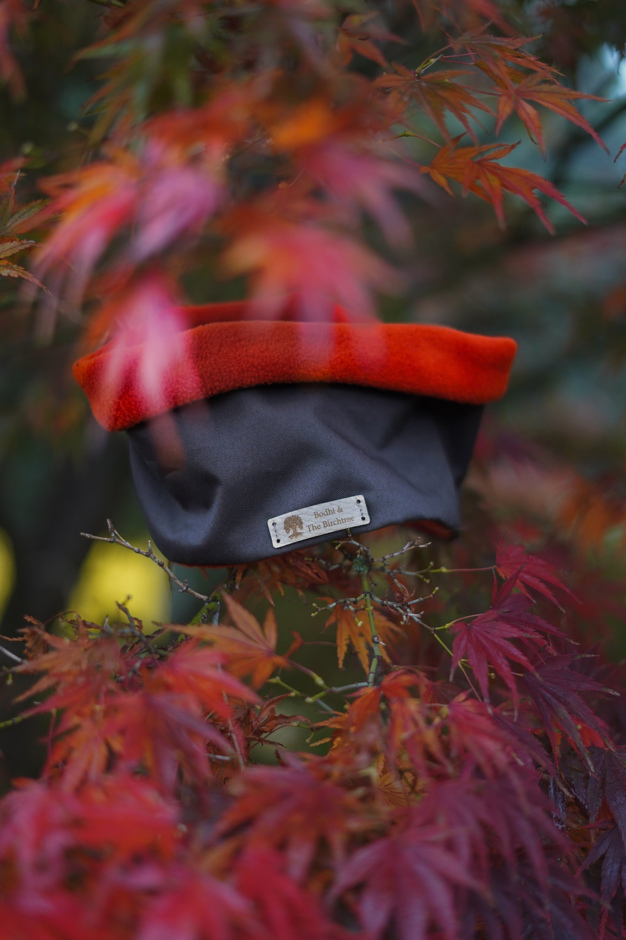 Bodhi & The Birchtree Khaki & Burnt Orange Waterproof & Polar Fleece Snood - Bodhi & The Birchtree