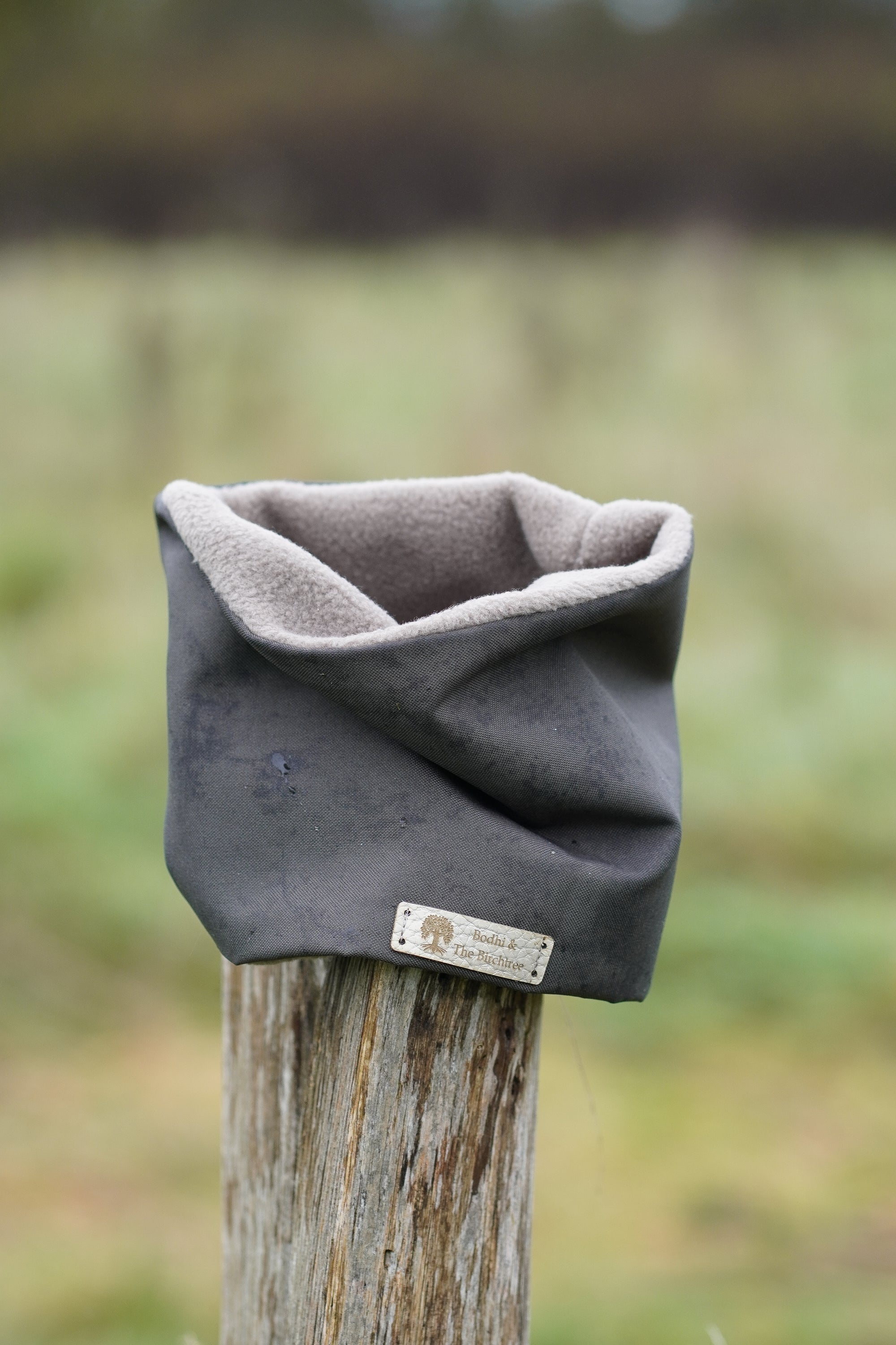 Bodhi & The Birchtree Khaki & Dark Camel Waterproof & Polar Fleece Snood - Bodhi & The Birchtree