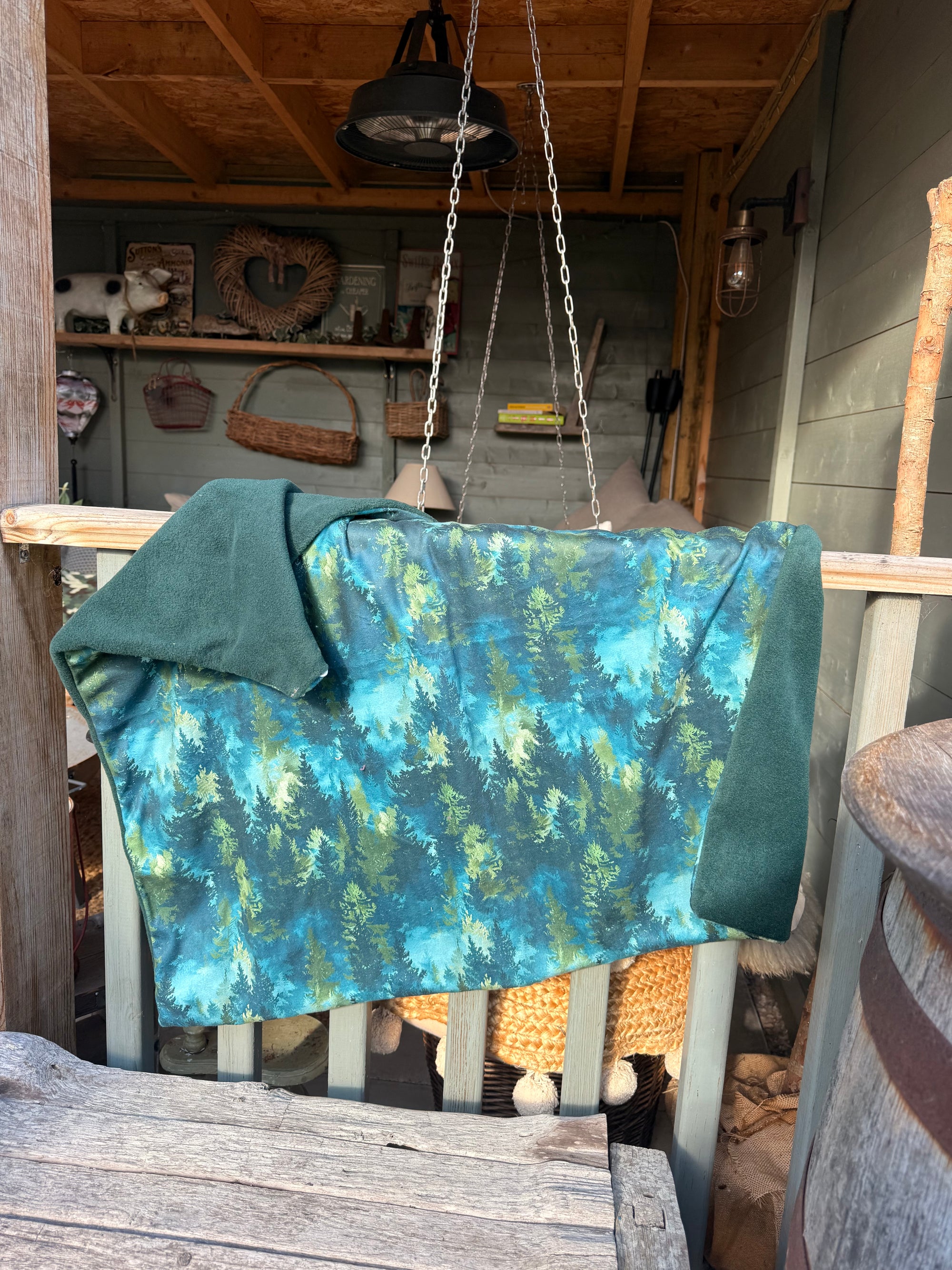 Watercolour Forest Polar Fleece Blanket