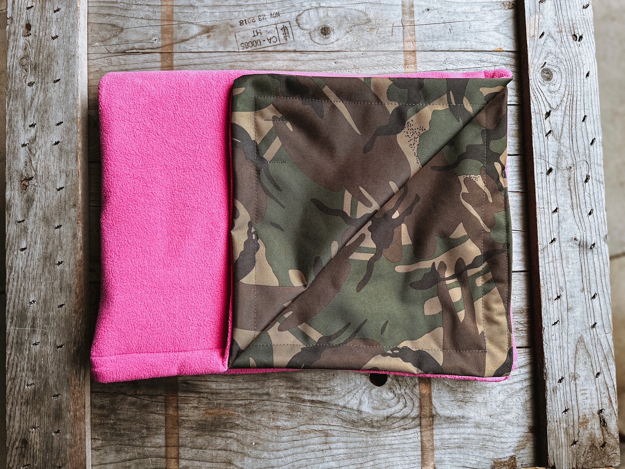 Bodhi & The Birchtree Pink & Camo Boot Blanket - Bodhi & The Birchtree