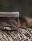 ‘The Mia’ Dark Camel & Light Stone Polar Fleece Snood - Bodhi & The Birchtree