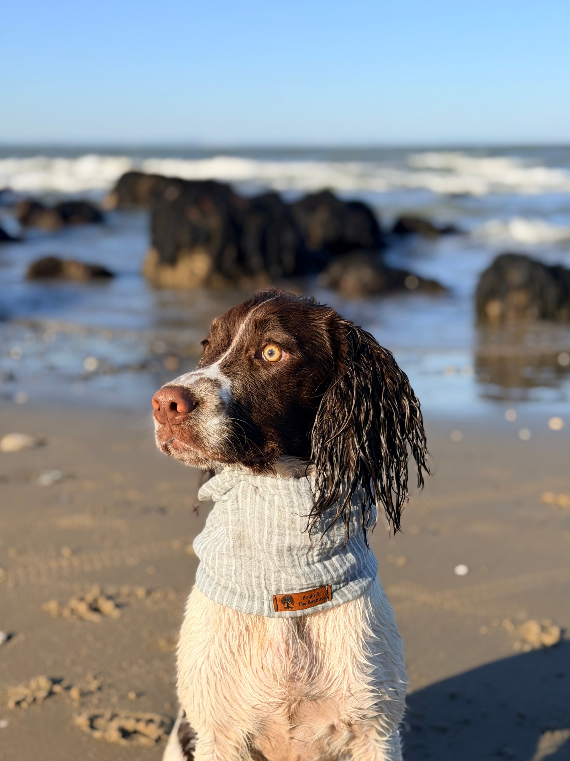 Mint Stripe Summer Cooling Snood - Bodhi & The Birchtree