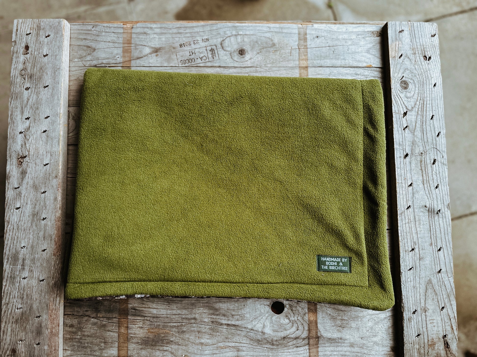 Bodhi & The Birchtree Moss Green & Woodland Boot Blanket - Bodhi & The Birchtree