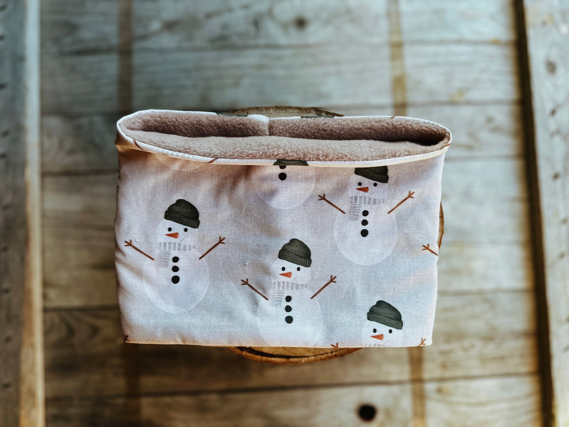 Festive Snowmen Cotton & Polar Fleece Snood - Bodhi & The Birchtree