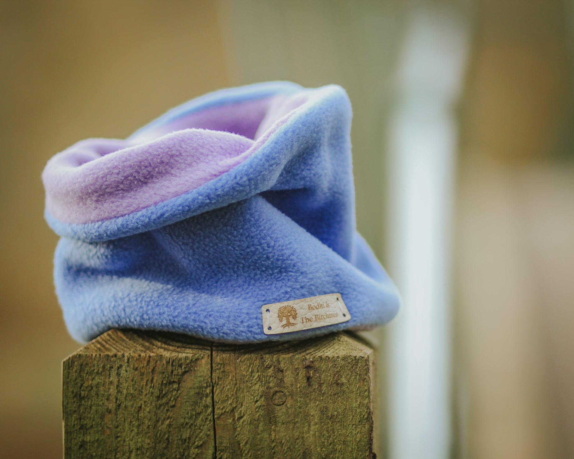 Limited Edition ‘The Nellie’ Dark Sky & Lilac Polar Fleece Snood - Bodhi & The Birchtree