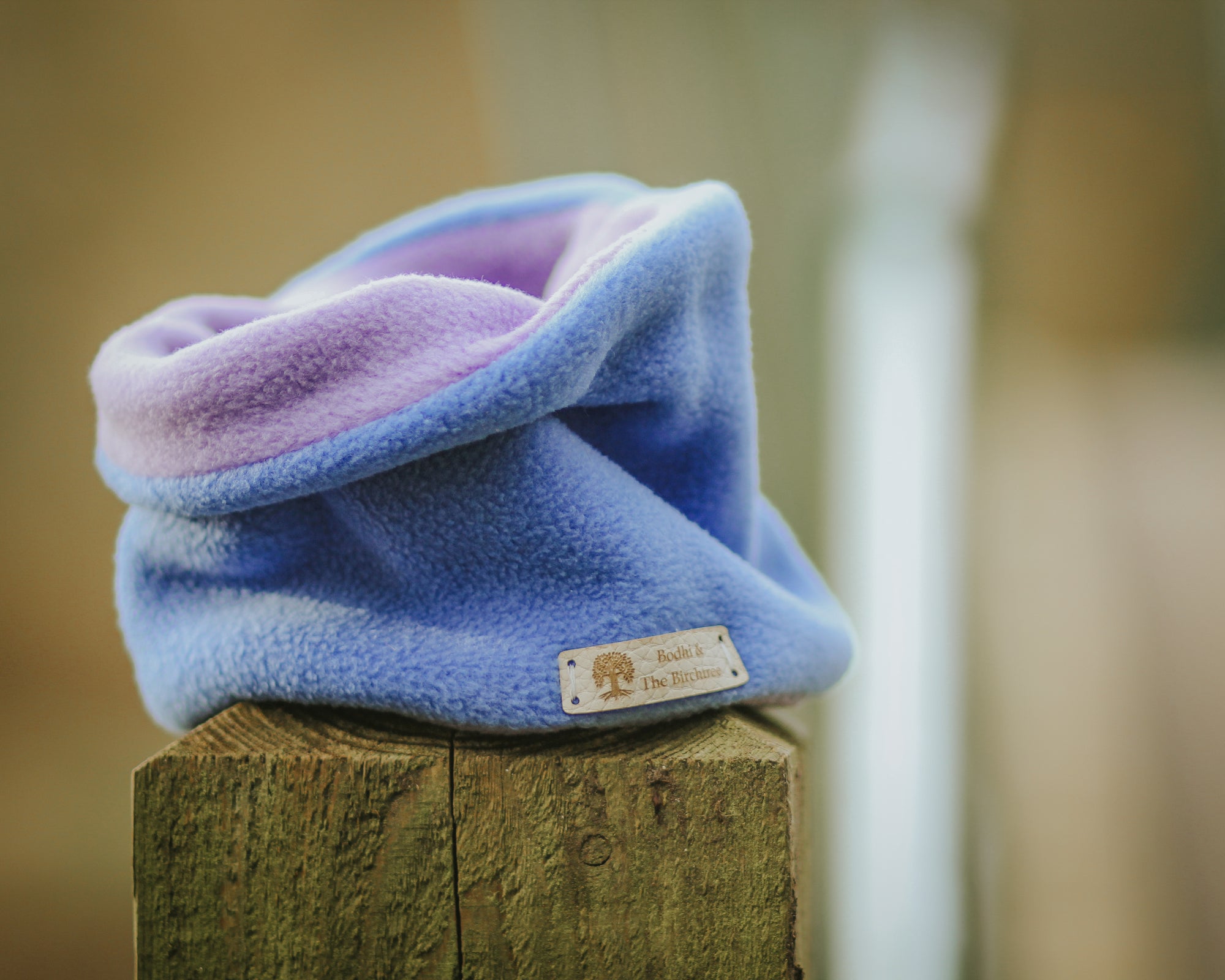 Limited Edition ‘The Nellie’ Dark Sky &amp; Lilac Polar Fleece Snood - Bodhi &amp; The Birchtree