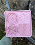 Square Slow Feeder Mat - Pink - Sale